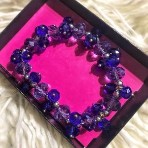 Chicos Glass beaded stretchy  bracelet.